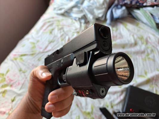 Pistola GBB + acessórios 