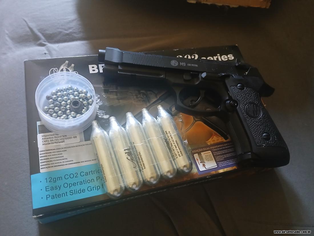 Pistola de pressao M9 co2 6mm