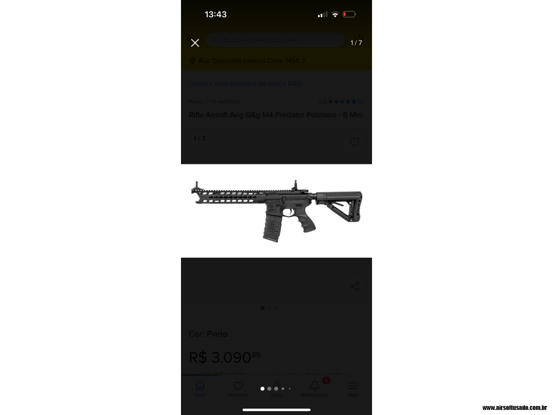 RIFLE AIRSOFT G&G GC16 PREDATO