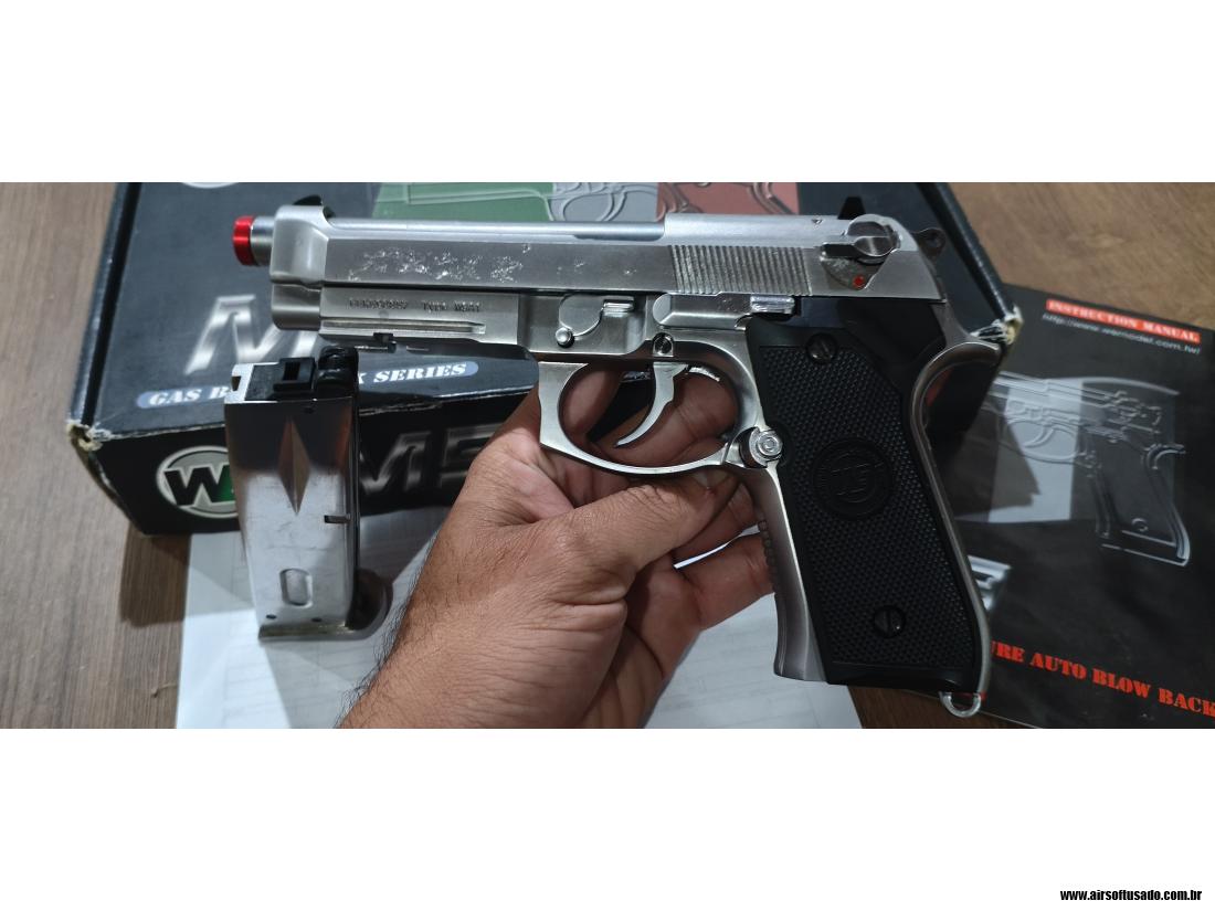 Beretta M9a1 Chrome GBB WE 