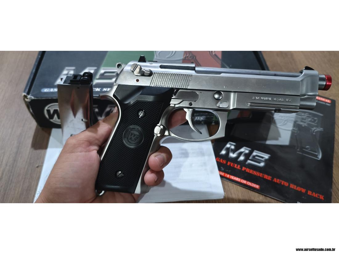Beretta M9a1 Chrome GBB WE 