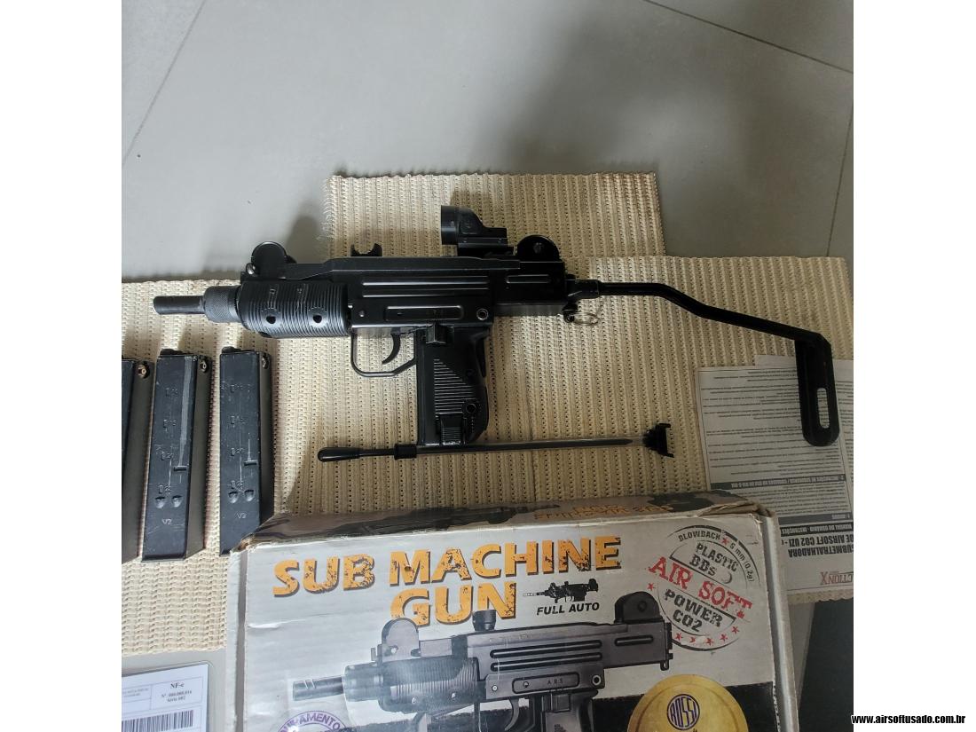 Uzi  com Blow Back - 3 CARREGA